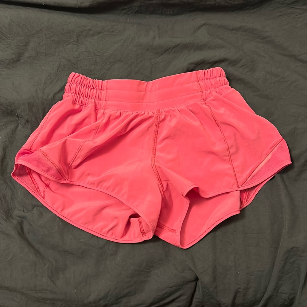 Sonic pink lululemon shorts